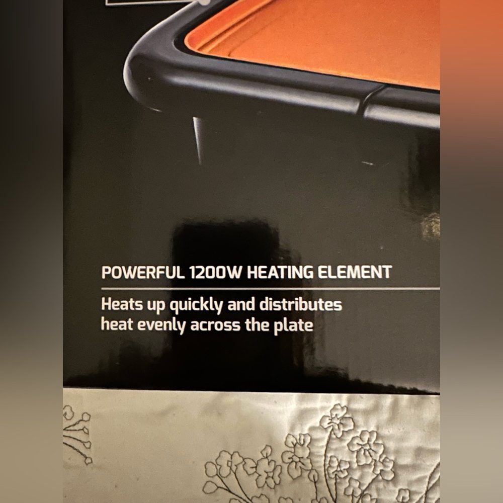 OVENTE Electric Griddle with 16" x 10" Flat Non-Stick Cooking Surface Brand New - Picture 9 of 10